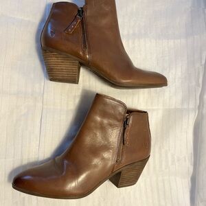 Brown Leather Ankle Boots